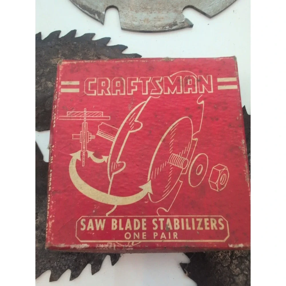 Huge Log Of Vtg Circular Saw Blades (38) Craftsman Clipper Skil Fire-tooth More!